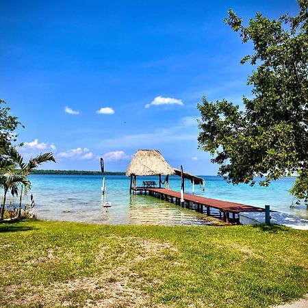 Cabana Con Muelle Privado En La Laguna De Bacalar Buitenkant foto