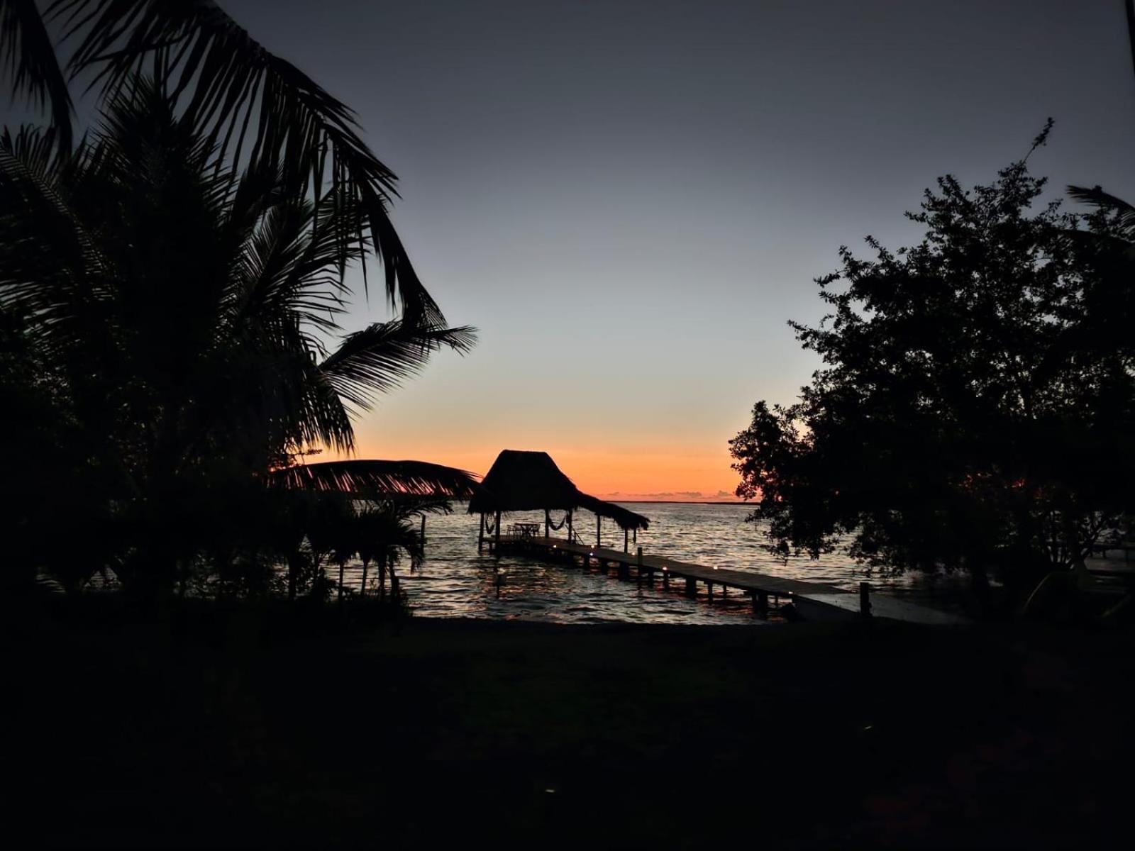 Cabana Con Muelle Privado En La Laguna De Bacalar Buitenkant foto