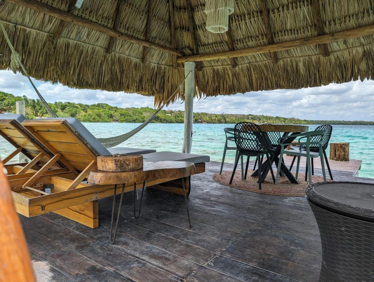 Cabana Con Muelle Privado En La Laguna De Bacalar Buitenkant foto