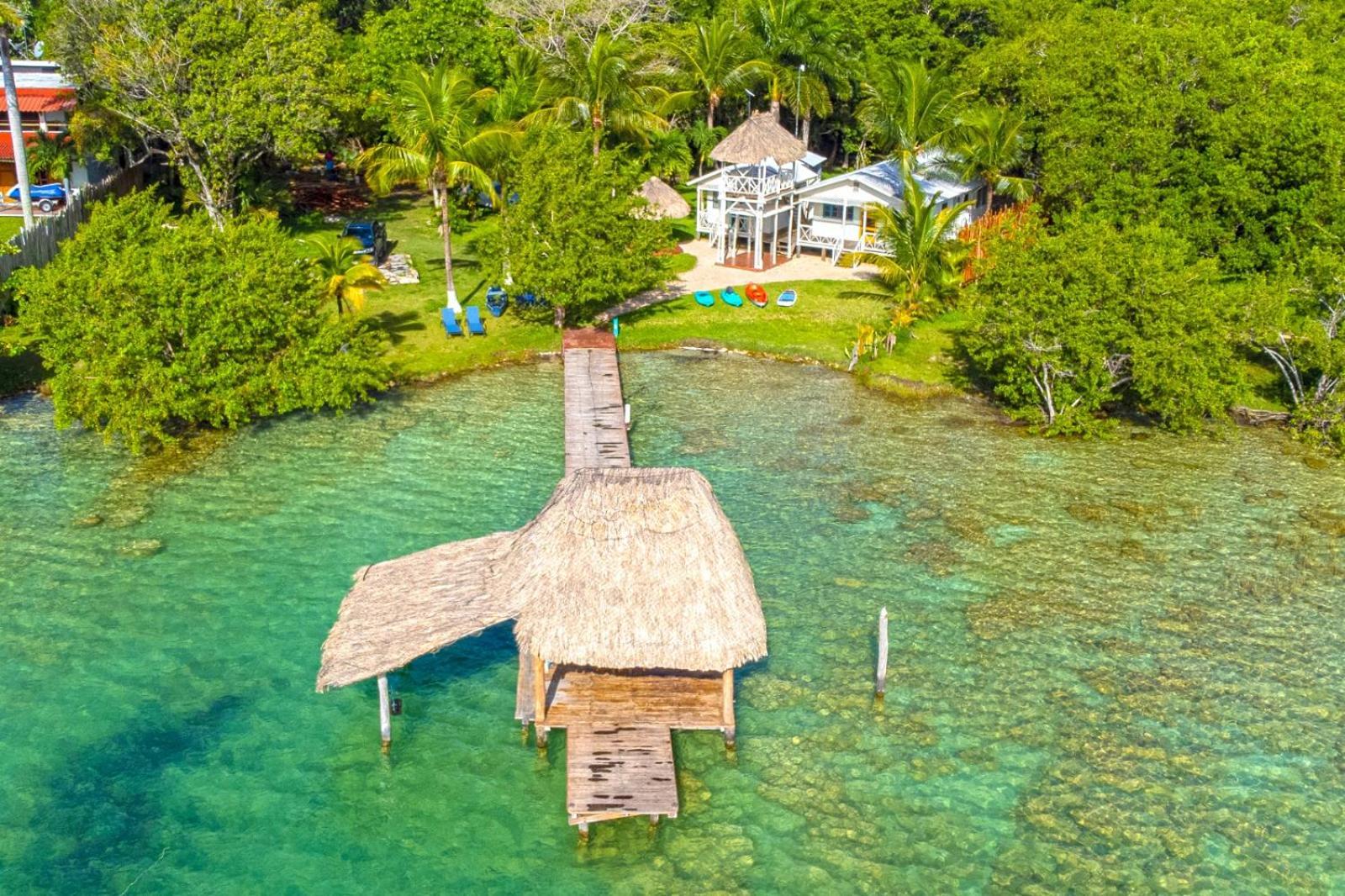 Cabana Con Muelle Privado En La Laguna De Bacalar Buitenkant foto
